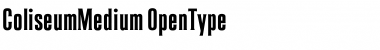 Download ColiseumMedium Font