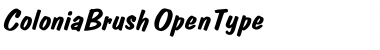 Download ColoniaBrush Font