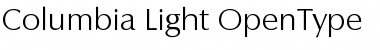 Download Columbia-Light Font