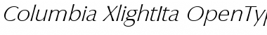 Download Columbia-XlightIta Font
