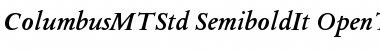 Download Columbus MT Std Font