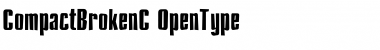 Download CompactBrokenC Font