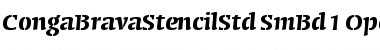 Download Conga Brava Stencil Std Font