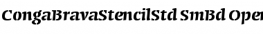Download Conga Brava Stencil Std Font