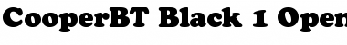 Download Bitstream Cooper Black Font