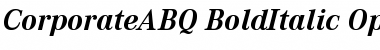 Download Corporate A BQ Regular Font
