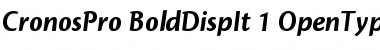 Download Cronos Pro Font