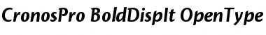 Download Cronos Pro Font