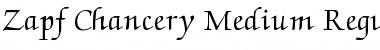 Download Zapf Chancery Medium Regular Font