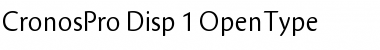 Download Cronos Pro Font