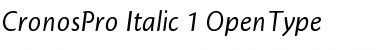 Download Cronos Pro Font