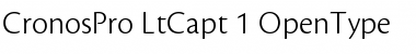Download Cronos Pro Font