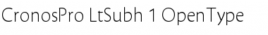 Download Cronos Pro Font