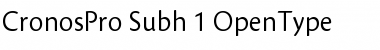 Download Cronos Pro Font