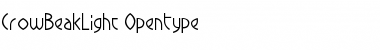 Download CrowBeakLight Font