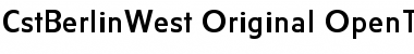 Download CstBerlinWest Font