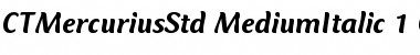 Download Mercurius CT Std Medium Italic Font