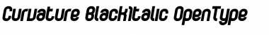 Download Curvature-BlackItalic Font