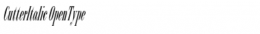 Download CutterItalic Font