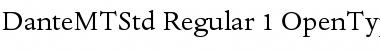 Download Dante MT Std Font