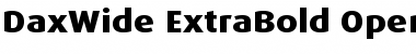 Download DaxWide ExtraBold Font
