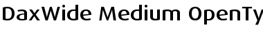 Download DaxWide Medium Font