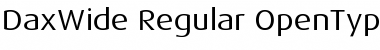 Download DaxWide Regular Font