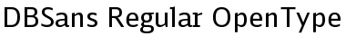 Download DB Sans Font