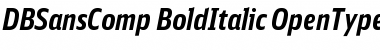 Download DB Sans Comp Bold Italic Font