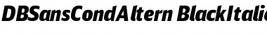 Download DB Sans Cond Altern Font