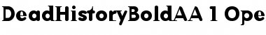 Download DeadHistory Bold Font Download DeadHistory Bold Font