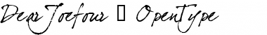 Download dearJoe four Font Download dearJoe four Font