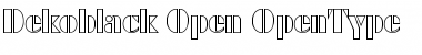 Download Dekoblack-Open Font