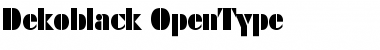 Download Dekoblack Font