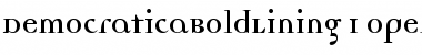 Download DemocraticaBoldLining Font