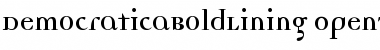 Download DemocraticaBoldLining Font