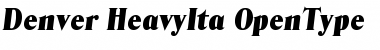 Download Denver-HeavyIta Font Download Denver-HeavyIta Font