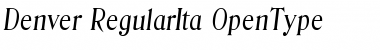 Download Denver-RegularIta Font