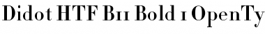 Download Didot HTF-B11-Bold Font