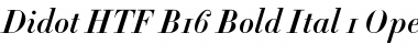 Download Didot HTF-B16-Bold-Ital Font