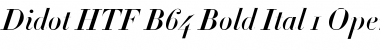 Download Didot HTF-B64-Bold-Ital Font