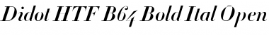 Download Didot HTF-B64-Bold-Ital Font