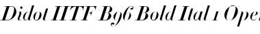 Download Didot HTF-B96-Bold-Ital Font