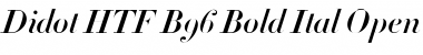 Download Didot HTF-B96-Bold-Ital Font