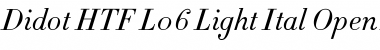 Download Didot HTF-L06-Light-Ital Font