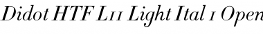 Download Didot HTF-L11-Light-Ital Font