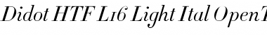 Download Didot HTF-L16-Light-Ital Font