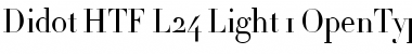 Download Didot HTF-L24-Light Font