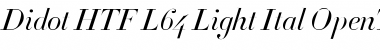 Download Didot HTF-L64-Light-Ital Font