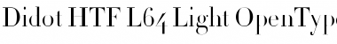 Download Didot HTF-L64-Light Font